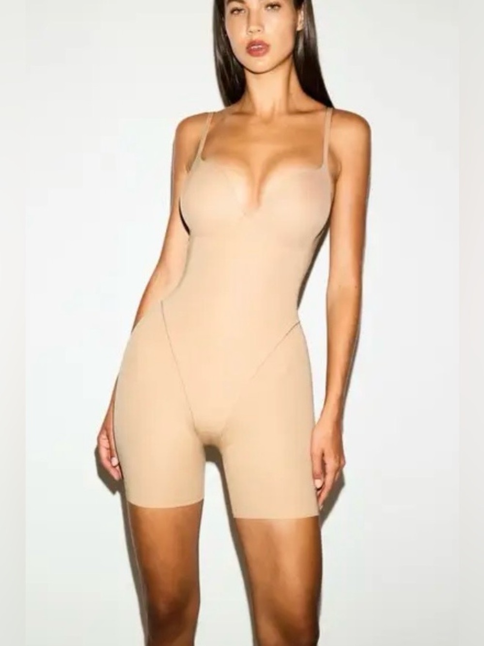 Skims NWT Ultimate Body Butt Enhancing Seamless Nude Clay Shaping Bodysuit XL